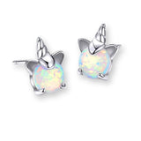 Ohrstecker Einhorn Sterling Silber - FALKENKOENIG SCHMUCK & Piercing Online Shop