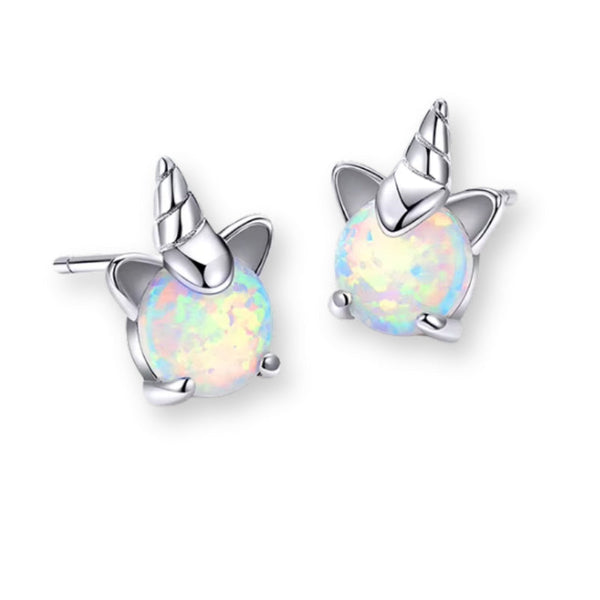 Ohrstecker Einhorn Sterling Silber - FALKENKOENIG SCHMUCK & Piercing Online Shop