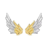 Engelsflügel Ohrstecker aus 925er Silber – filigranes Symbol für Schutz & Hoffnung. Perfekt als Geschenk & zeitloser Schmuck für jeden Tag. ✨👼