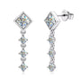 Moissanite Ohrstecker aus 925er Silber – nachhaltige Alternative zum Diamanten, brillant geschliffen, zeitlos elegant.