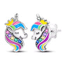 Ohrstecker Einhorn Sterling Silber - FALKENKOENIG SCHMUCK & Piercing Online Shop
