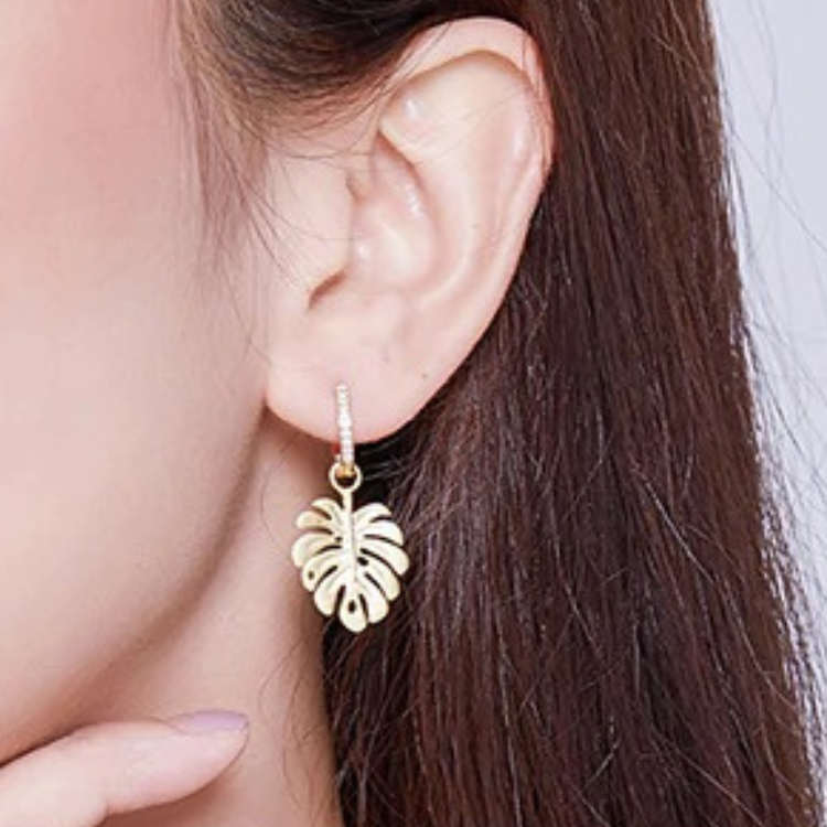 Ohrringe Monstera Blatt | Ohrringe & Ohrstecker