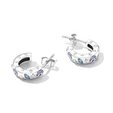 Ohrringe Moon & Star Sterling Silber - FALKENKOENIG SCHMUCK & Piercing Online Shop