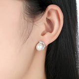 Ohrstecker Perla Sterling Silber Kristall - FALKENKOENIG SCHMUCK & Piercing Online Shop