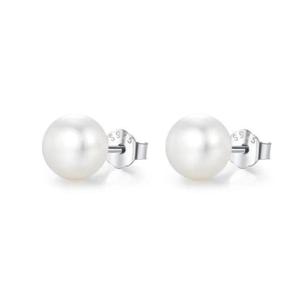 Perlen Ohrstecker 925er Silber - FALKENKOENIG SCHMUCK & Piercing Online Shop