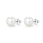 Perlen Ohrstecker 925er Silber - FALKENKOENIG SCHMUCK & Piercing Online Shop