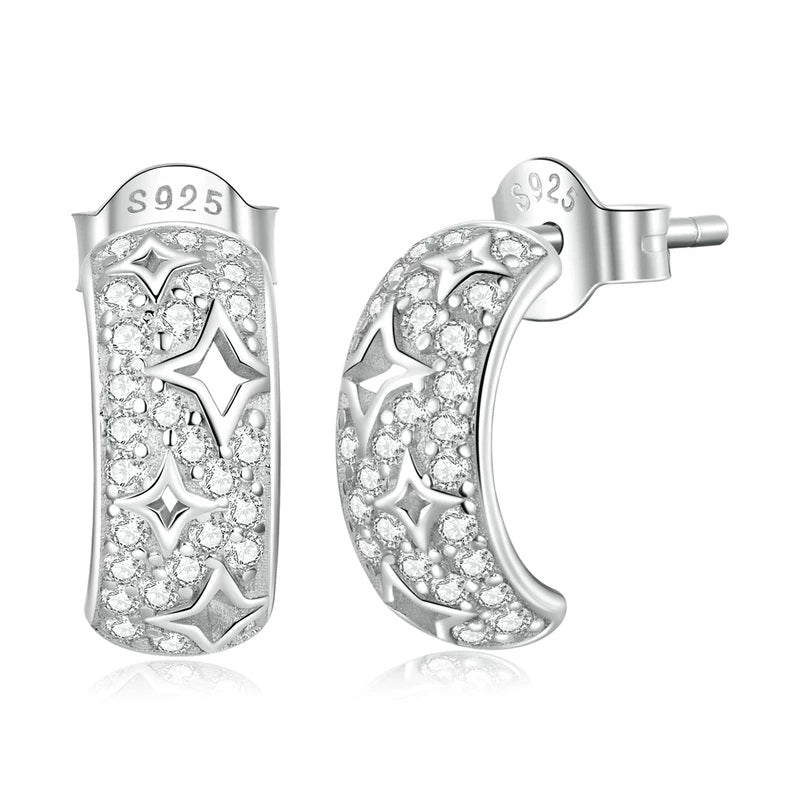 Ohrringe Magic Sterling Silber Kristall - FALKENKOENIG SCHMUCK & Piercing Online Shop