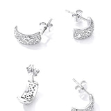 Ohrringe Magic Sterling Silber Kristall - FALKENKOENIG SCHMUCK & Piercing Online Shop