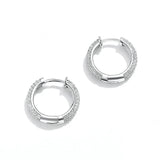 Ohrringe Creolen Sterling Silber Kristall - FALKENKOENIG SCHMUCK & Piercing Online Shop