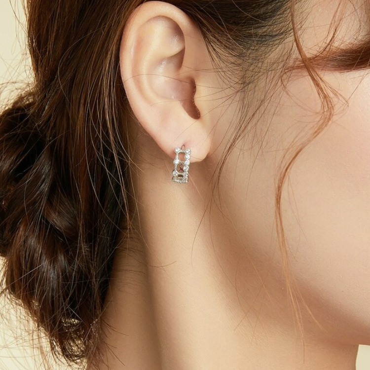Ohrringe Kristall Sterling Silber - FALKENKOENIG SCHMUCK & Piercing Online Shop