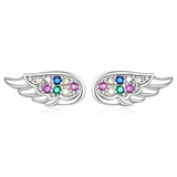 Ohrstecker Engelsflügel Sterling Silber - FALKENKOENIG SCHMUCK & Piercing Online Shop