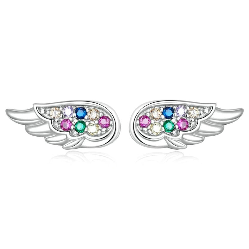 Ohrstecker Engelsflügel Sterling Silber - FALKENKOENIG SCHMUCK & Piercing Online Shop