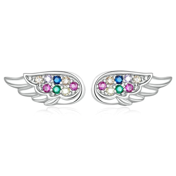 Ohrstecker Engelsflügel Sterling Silber - FALKENKOENIG SCHMUCK & Piercing Online Shop