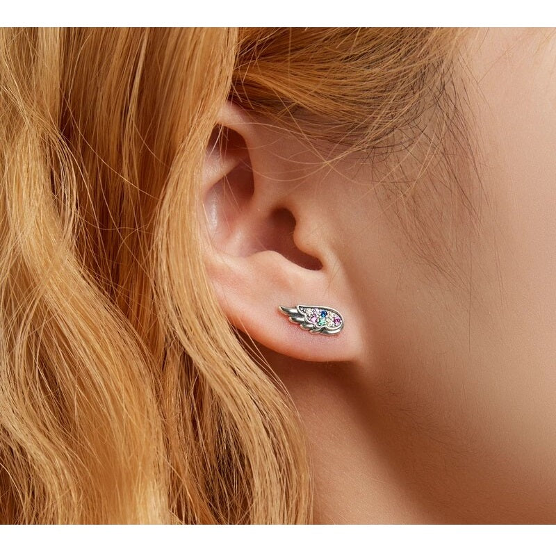 Ohrstecker Engelsflügel Sterling Silber - FALKENKOENIG SCHMUCK & Piercing Online Shop