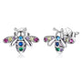 Bunte Bienen Ohrstecker Sterling Silber - FALKENKOENIG SCHMUCK & Piercing Online Shop