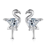 Flamingo Ohrstecker 925er Silber - FALKENKOENIG SCHMUCK & Piercing Online Shop 