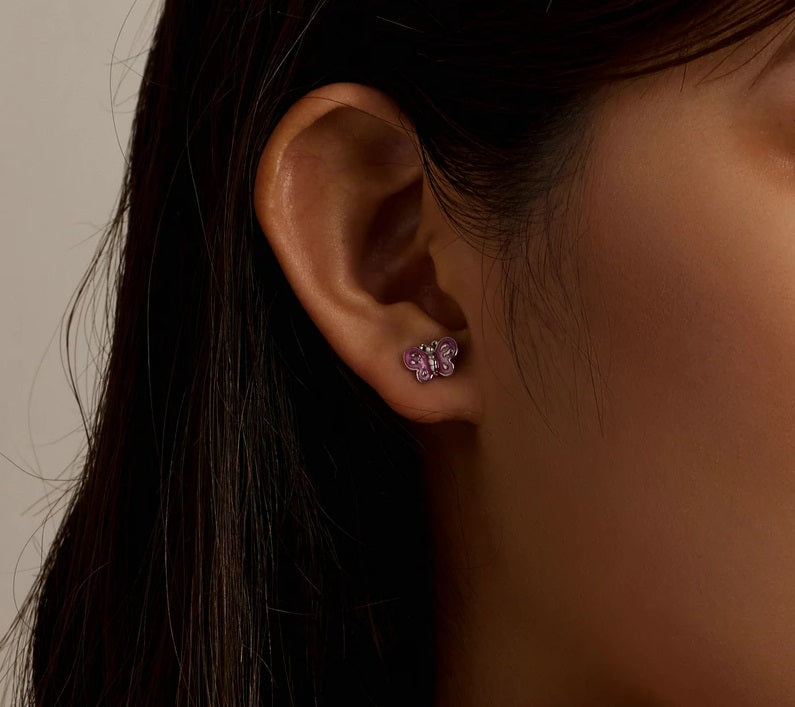 Ohrstecker Schmetterling Sterling Silber - FALKENKOENIG SCHMUCK & Piercing Online Shop