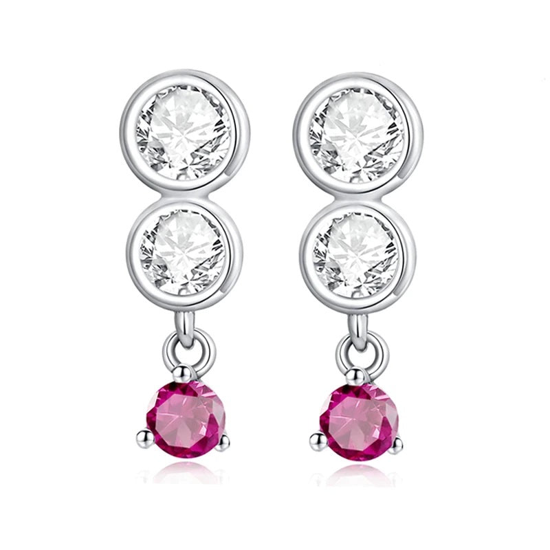 Ohrringe Sparkling Sterling Silber Kristall - FALKENKOENIG SCHMUCK & Piercing Online Shop