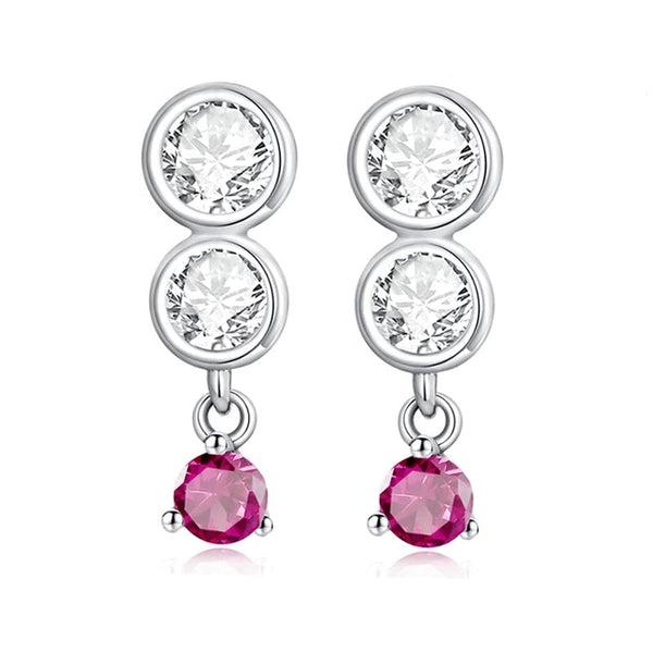 Ohrringe Sparkling Sterling Silber Kristall - FALKENKOENIG SCHMUCK & Piercing Online Shop