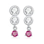 Ohrringe Sparkling Sterling Silber Kristall - FALKENKOENIG SCHMUCK & Piercing Online Shop