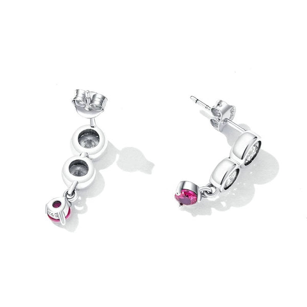 Ohrringe Sparkling Sterling Silber Kristall - FALKENKOENIG SCHMUCK & Piercing Online Shop