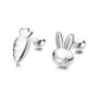 Ohrstecker Silber Hase Karotte - FALKENKOENIG SCHMUCK & Piercing Online Shop