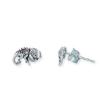 Chamäleon Ohrstecker 925er Silber - FALKENKOENIG SCHMUCK & Piercing Online Shop