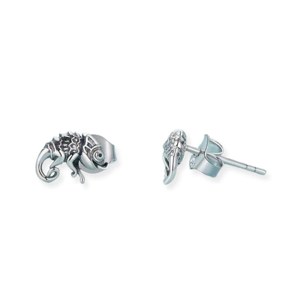Chamäleon Ohrstecker 925er Silber - FALKENKOENIG SCHMUCK & Piercing Online Shop