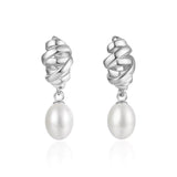 Elegante Perlen Ohrringe aus 925er Silber oder Goldoptik – klassisches Schmuckstück für Hochzeit, Geschenk oder zeitlosen Stil.