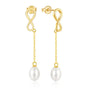 Pearl Gold Ohrringe 925er Silber