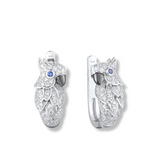 Papagei Ohrringe mit Kristallen - FALKENKOENIG SCHMUCK & Piercing Online Shop