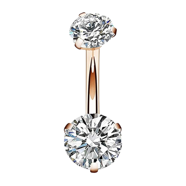 Bauchnabelpiercing Roségold mit Zirkonia Kristallen. Bei FALKENKOENIG SCHMUCK jetzt funkelnde Bauchnabelpiercings entdecken. Das Piercing ist mit funkelnden Zirkonia Kristallen besetzt. Die schönsten Bauchnabelpiercings gibt es bei Falkenkoenig Schmuck.