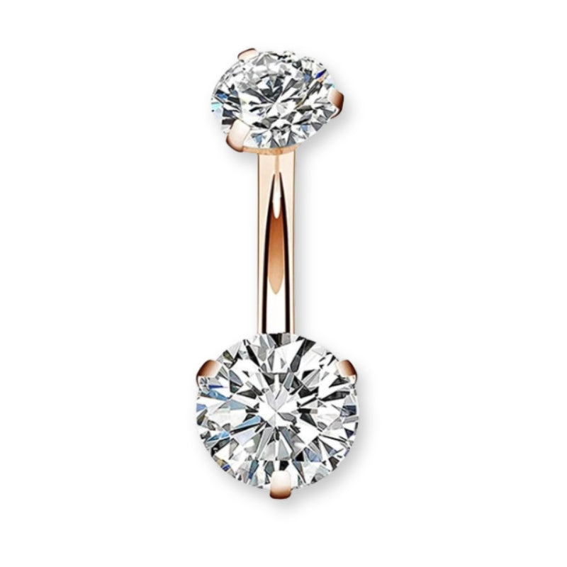 Bauchnabelpiercing Roségold mit Zirkonia Kristallen. Bei FALKENKOENIG SCHMUCK jetzt funkelnde Bauchnabelpiercings entdecken. Das Piercing ist mit funkelnden Zirkonia Kristallen besetzt. Die schönsten Bauchnabelpiercings gibt es bei Falkenkoenig Schmuck.