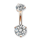 Bauchnabelpiercing Roségold mit Zirkonia Kristallen. Bei FALKENKOENIG SCHMUCK jetzt funkelnde Bauchnabelpiercings entdecken. Das Piercing ist mit funkelnden Zirkonia Kristallen besetzt. Die schönsten Bauchnabelpiercings gibt es bei Falkenkoenig Schmuck.