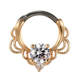 Nasenpiercing Ring Titan Gold - Nasenring - FALKENKOENIG SCHMUCK & Piercing Online Shop