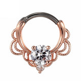 Nasenpiercing Ring Roségold Titan - Nasenring - FALKENKOENIG SCHMUCK & Piercing Online Shop