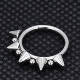 Silber Septum Nasenring Piercing Titan - FALKENKOENIG SCHMUCK & Piercing Online Shop