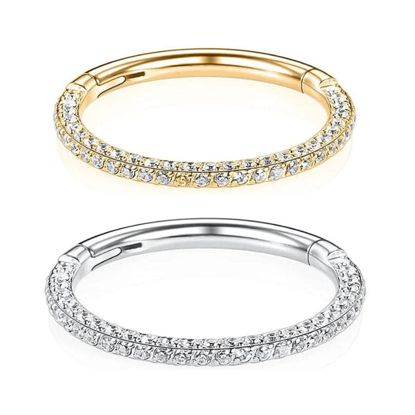 Brillant Gold Septum-Piercing Titan - FALKENKOENIG SCHMUCK & Piercing Online Shop