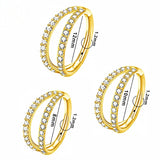 Gold Doppel-Nasenring Piercing Titan - FALKENKOENIG SCHMUCK & Piercing Online Shop