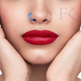 Ice Blau Doppel-Nasenring Piercing Titan - FALKENKOENIG SCHMUCK & Piercing Online Shop