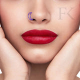 Lila Doppel-Nasenring Piercing Titan - FALKENKOENIG SCHMUCK & Piercing Online Shop