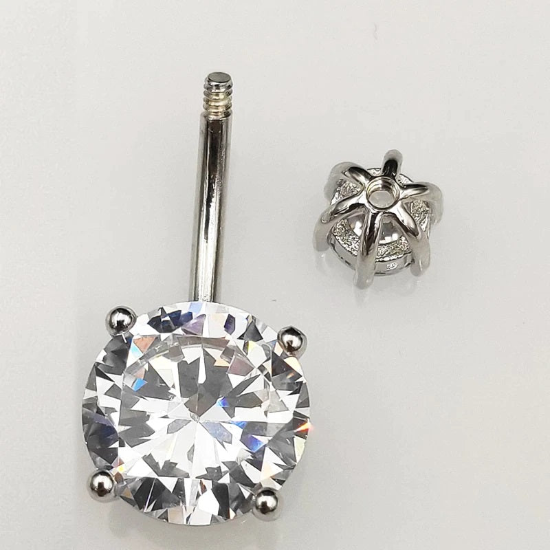 Bauchnabelpiercing Echt Silber 925 mit Kristallen 7-05-001 - FALKENKOENIG SCHMUCK & Piercing Online Shop