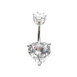 Bauchnabelpiercing Echt Silber 925 mit Kristallen 7-05-009 - FALKENKOENIG SCHMUCK & Piercing Online Shop