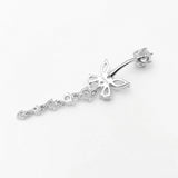 Bauchnabelpiercing Echt Silber 925 mit Kristallen 7-05-016 - FALKENKOENIG SCHMUCK & Piercing Online Shop