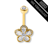Bauchnabelpiercing 18 Karat Vergoldet - Gold - FALKENKOENIG SCHMUCK & Piercing Online Shop