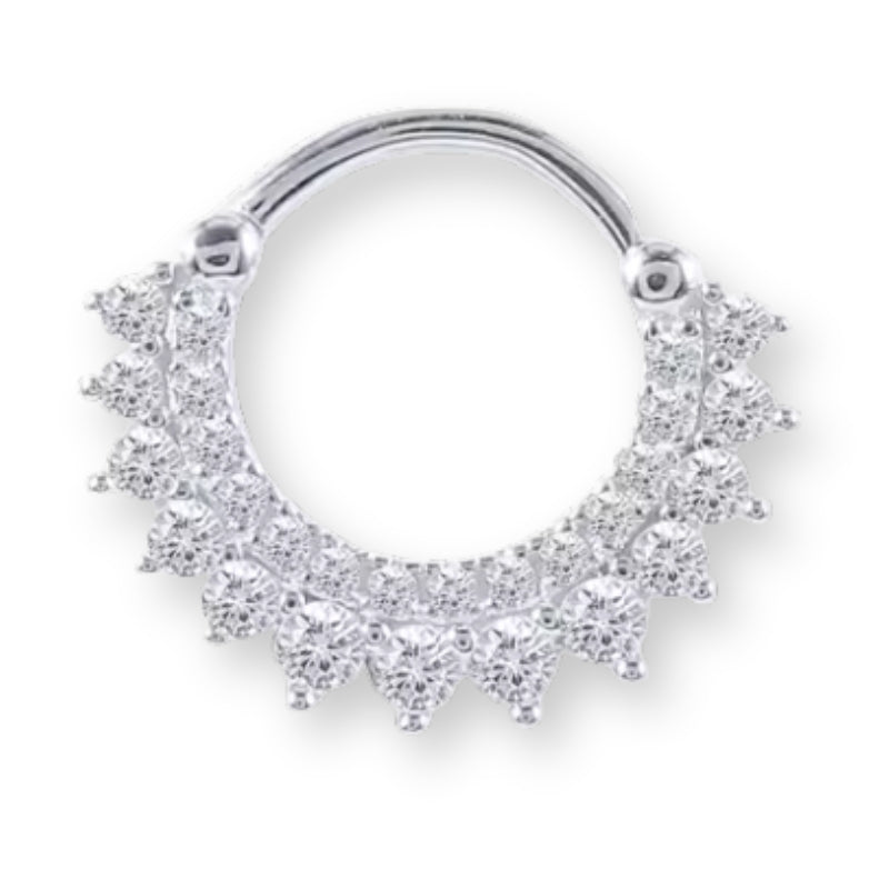 Kristall Tragus-Piercing 925er Silber