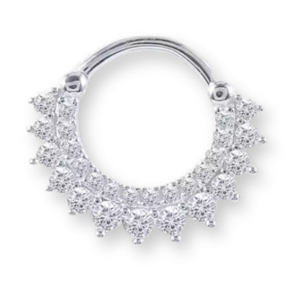 Kristall Tragus-Piercing 925er Silber