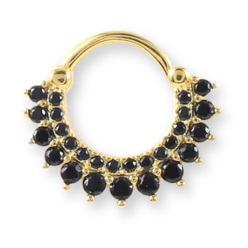 Kristall-Piercing für Tragus, Helix, Septum oder Nase – in Silber, verschiedene Farben, dezent & vielseitig.