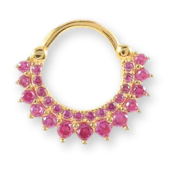 Kristall-Piercing für Tragus, Helix, Septum oder Nase – in Silber, verschiedene Farben, dezent & vielseitig.