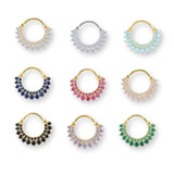 Kristall-Piercing für Tragus, Helix, Septum oder Nase – in Silber, verschiedene Farben, dezent & vielseitig.